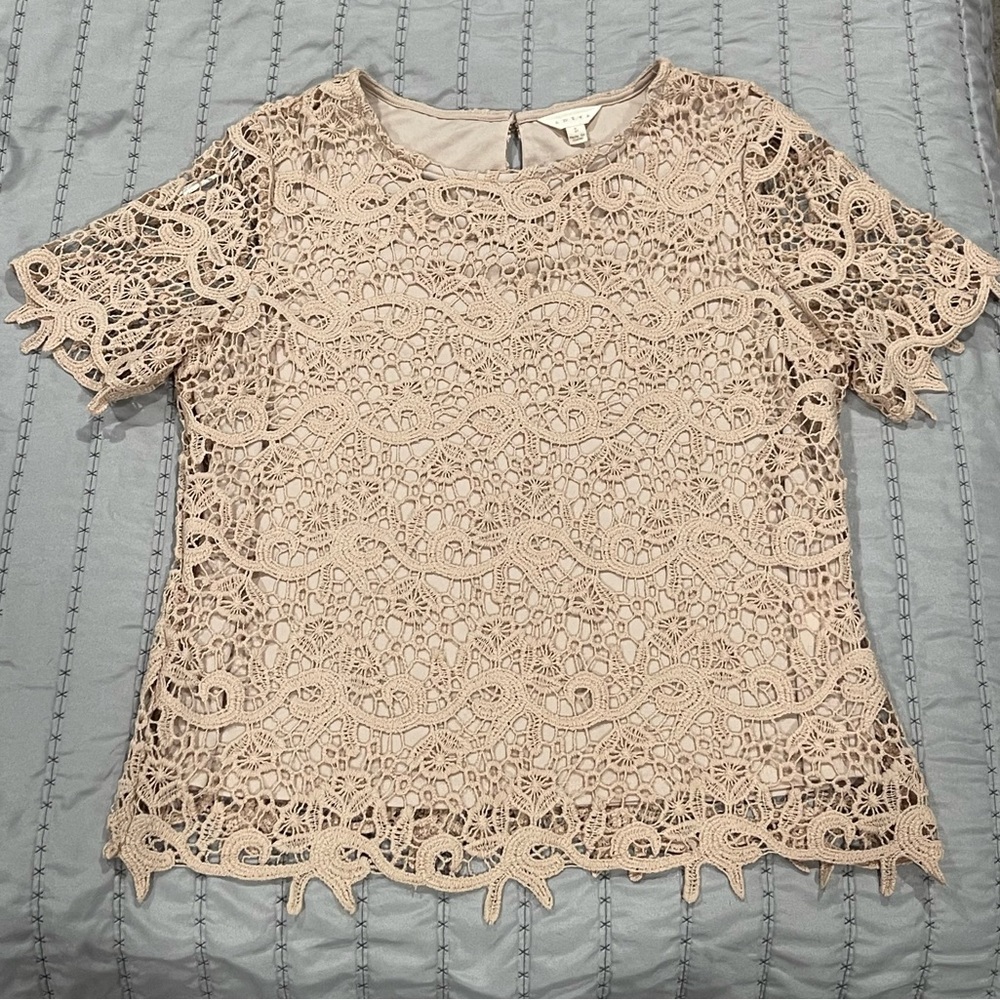 Cream Lace Blouse